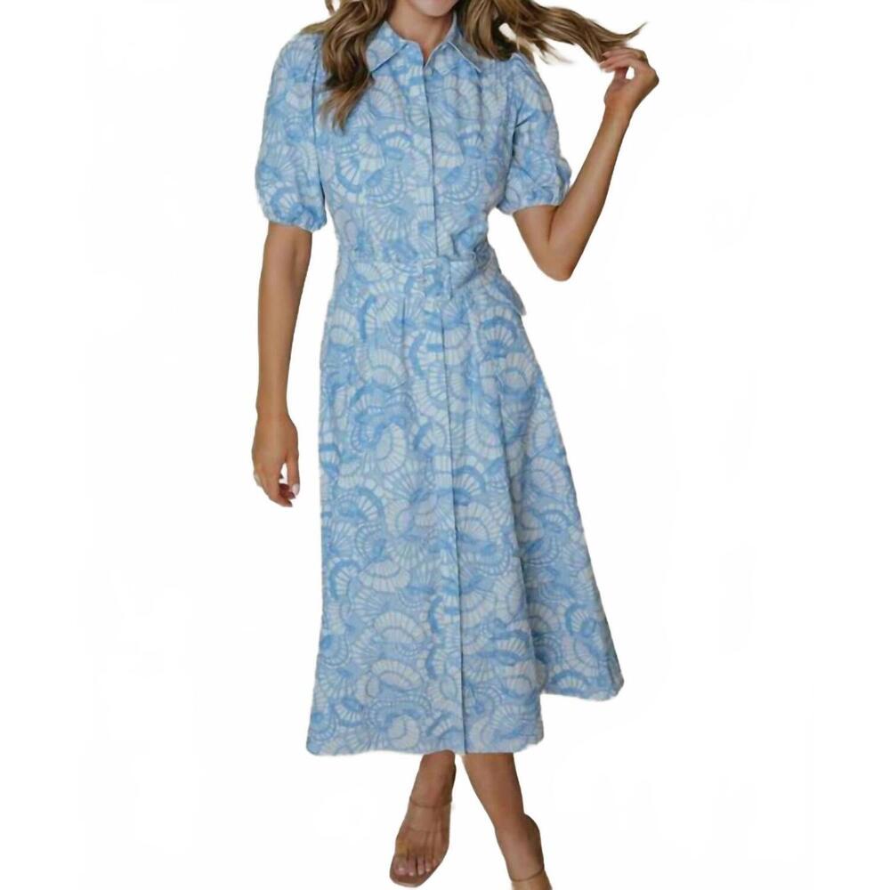 NEW LAROQUE lainey midi dress in seashell